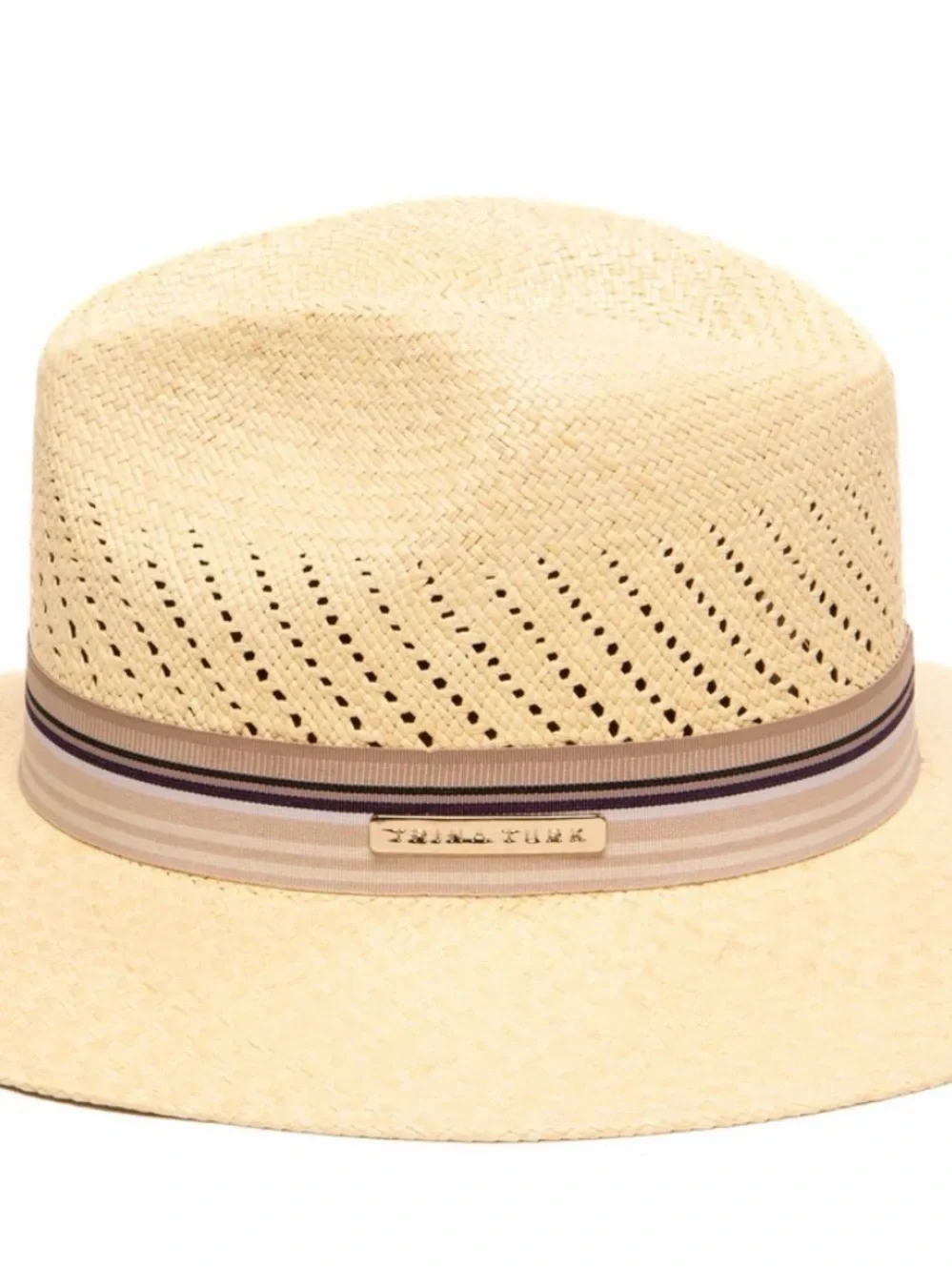 Trina Turk Palms Fedora Panama hat EUC